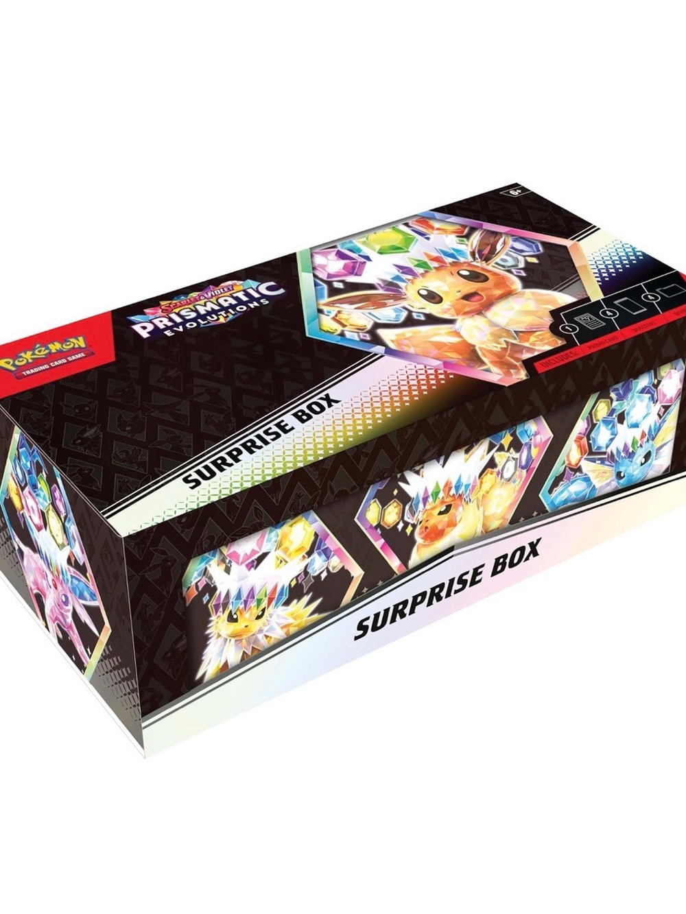 Pokemon PrismStar Evolutions Surprise Box - Black, White, Yellow, Pink, Blue